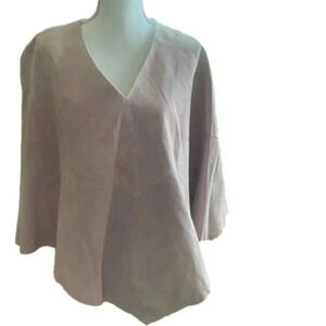 New Decoded Leather Blush Pink Women’s Poncho